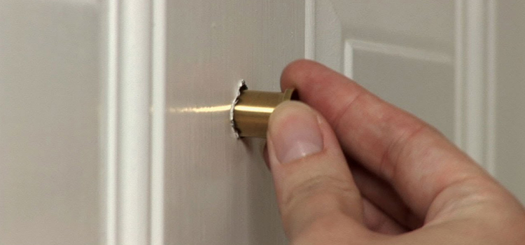 peephole door repair in Crestline